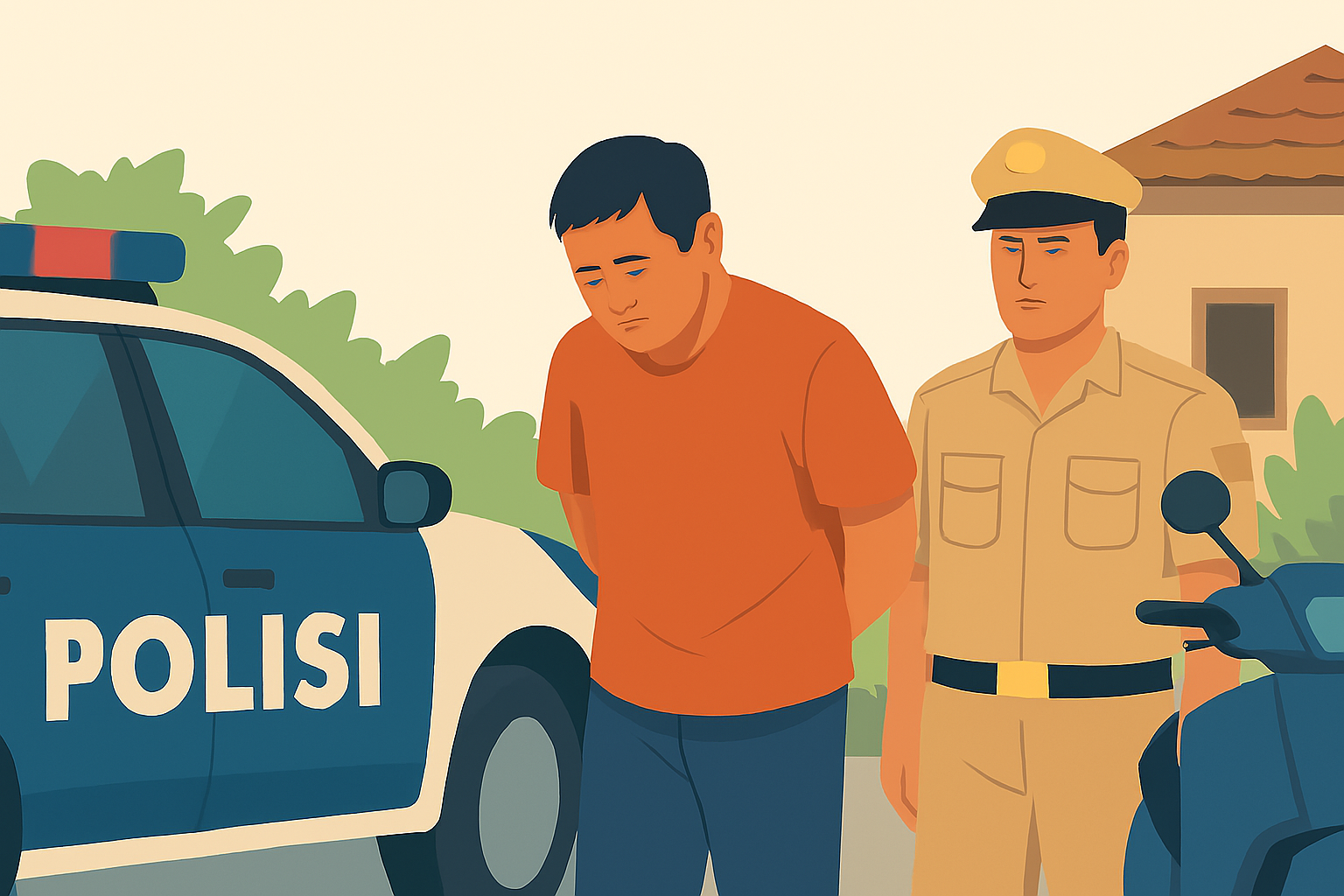 Ilustrasi penangkapan.