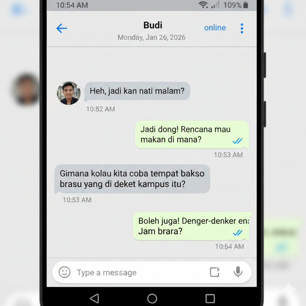 Ilustrasi chat whatsaap
