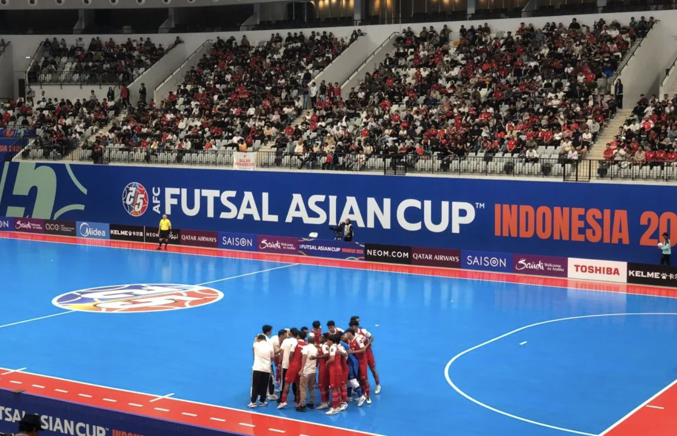 Timnas futsal Indonesia membuka Piala Asia Futsal 2026 dengan meyakinkan setelah pesta gol 5-0 ke gawang Korea Selatan dalam laga pertama kedua tim di Grup A yang digelar di Indonesia Arena, (ANTARA)