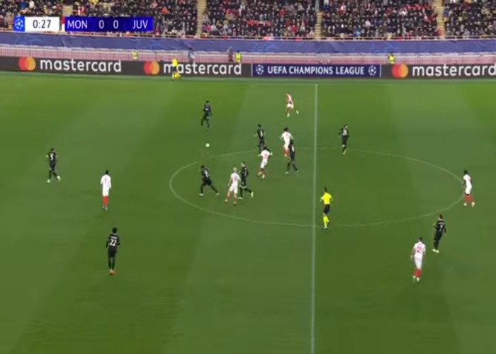 Cuplikan pertandingan Juventus vs As Monaco.