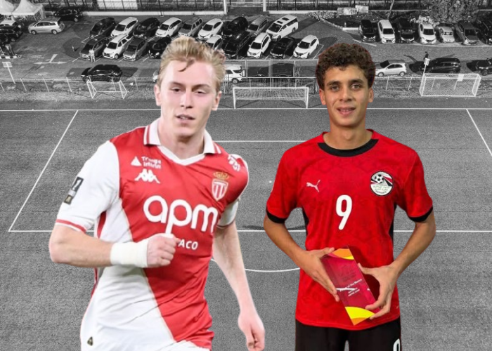Mika Biereth dan Hamzah Abdelkarim.