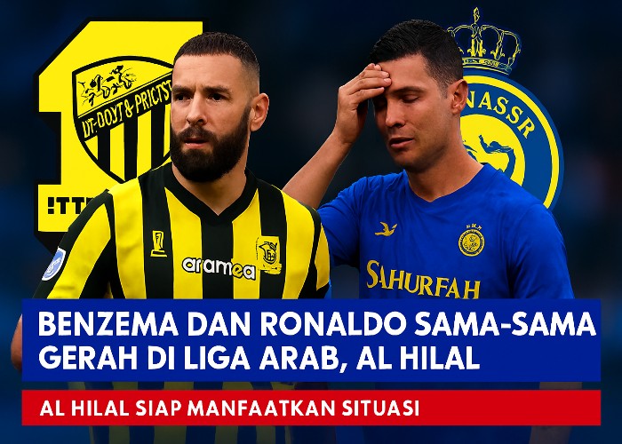 Ilustrasi Benzema dan Ronaldo.
