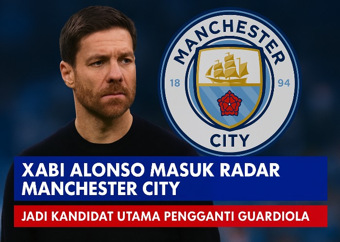 Xabi Alonso digadang-gadang akan menggantikan Pep Guardiola di Manchester City.