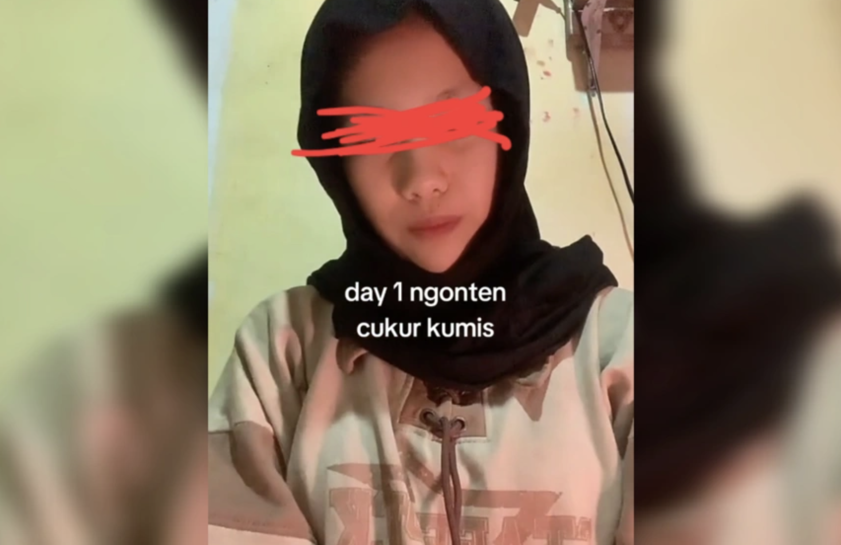Viral video cukur kumis. (Foto: Ist)