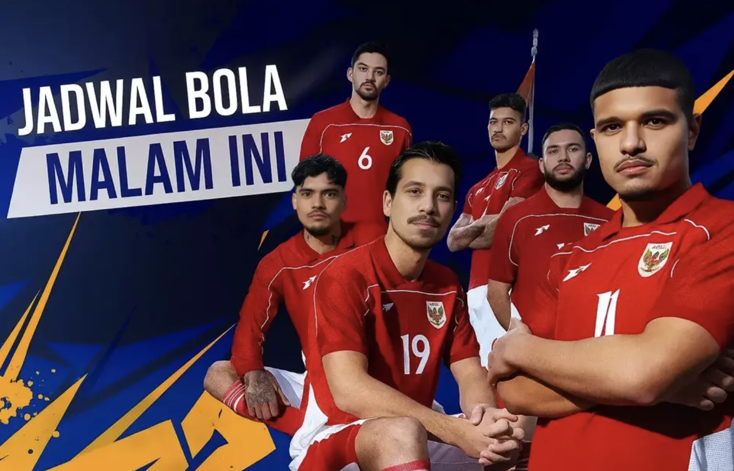 Jadwal bola malam ini. (AI)