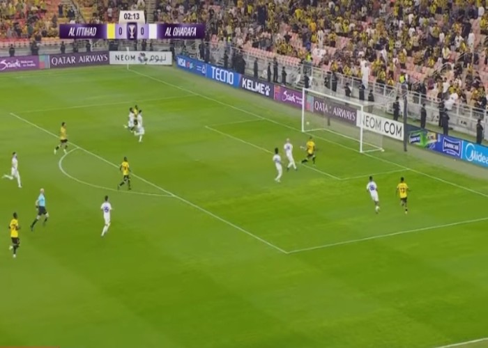 Cuplikan pertandingan Al ittihad vs Al ghafara.