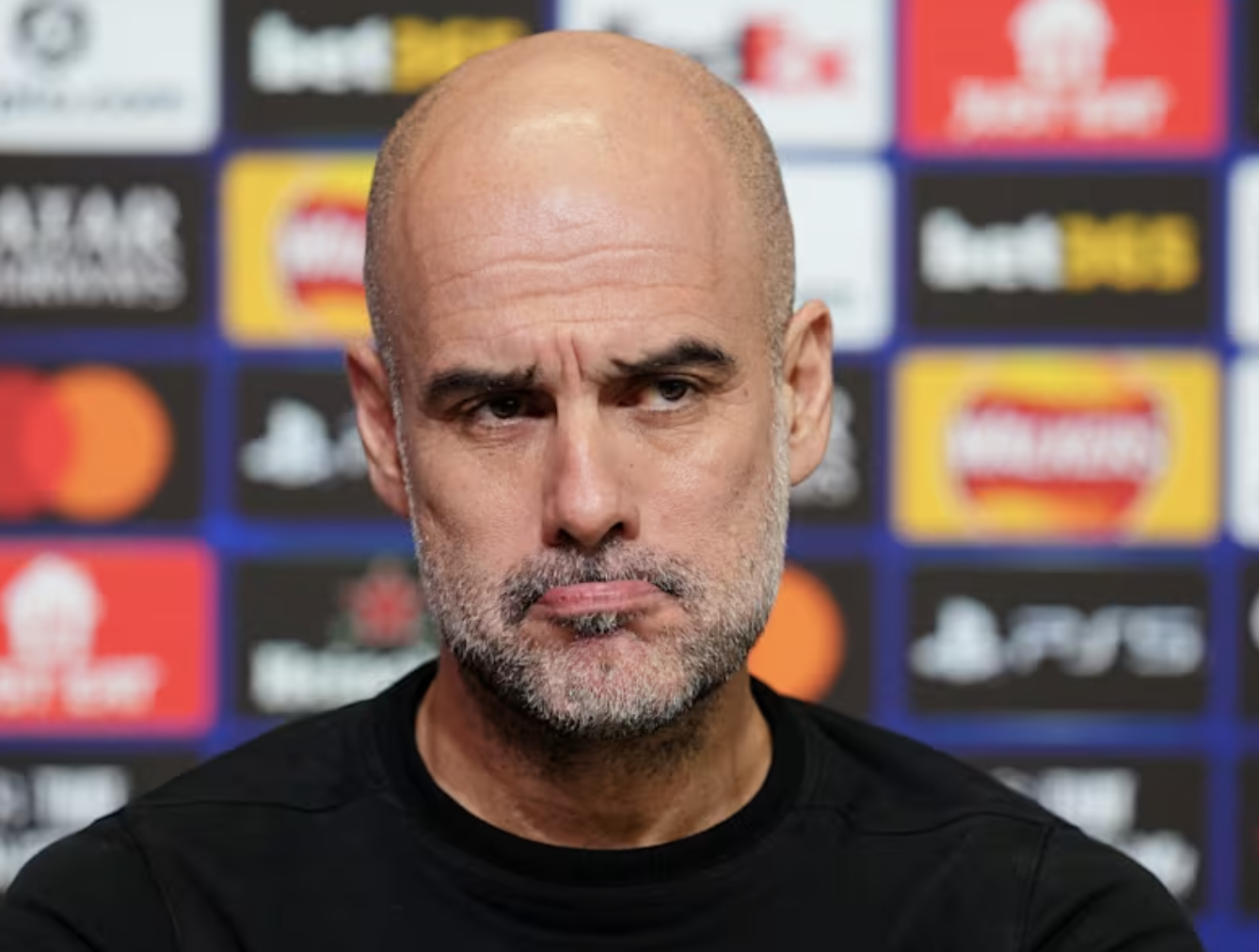Dominan 80 Persen Penguasaan Bola, Guardiola Tetap Kecewa dengan Penampilan Man City. (Martin Rickett/PA via AP)