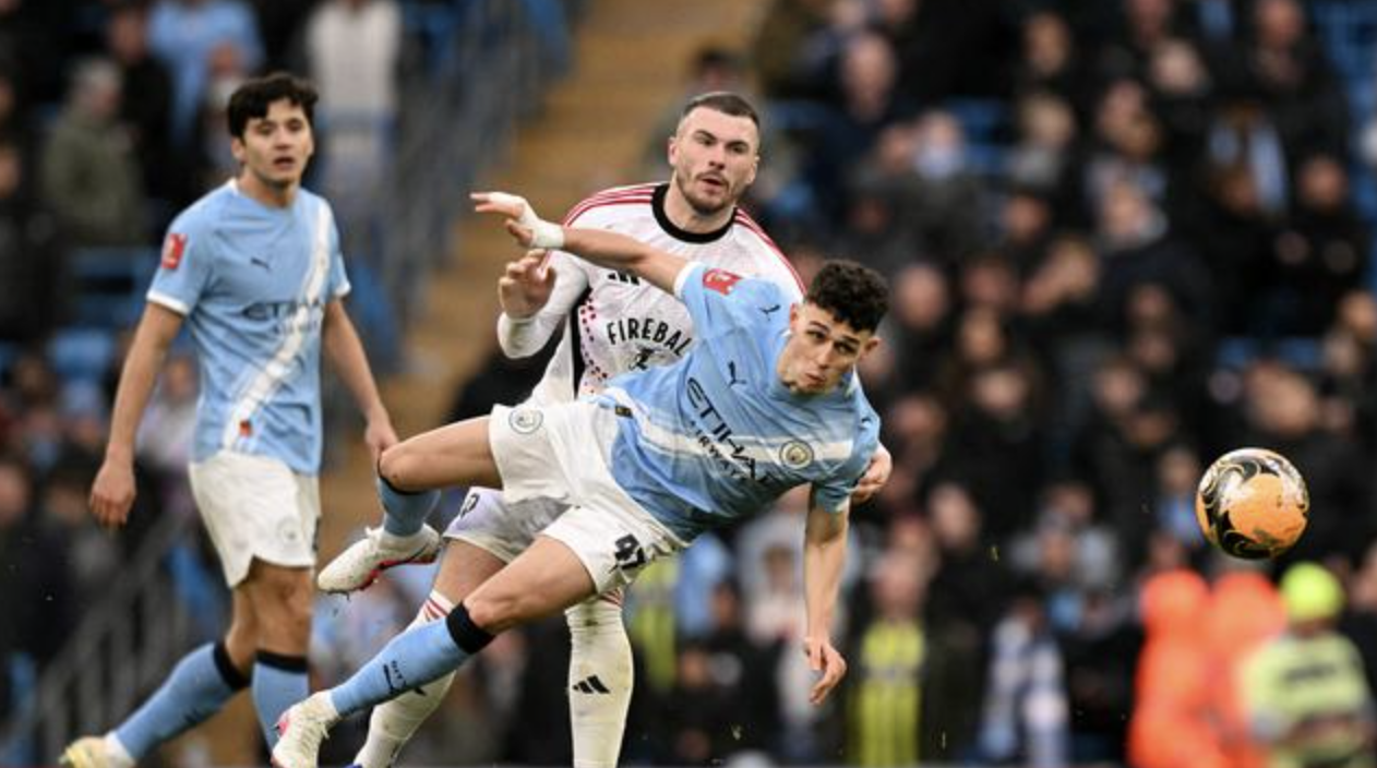 Duel Manchester City melawan Salford di Piala FA (AFP)