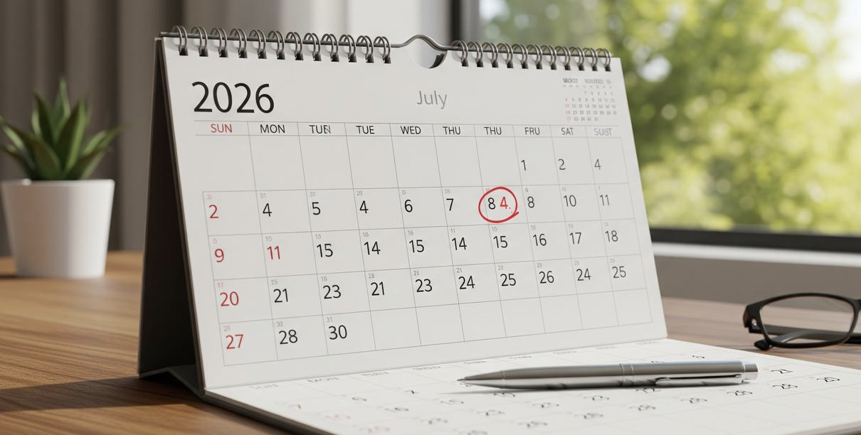 Ilustrasi kalender 2026. Foto: Gemini