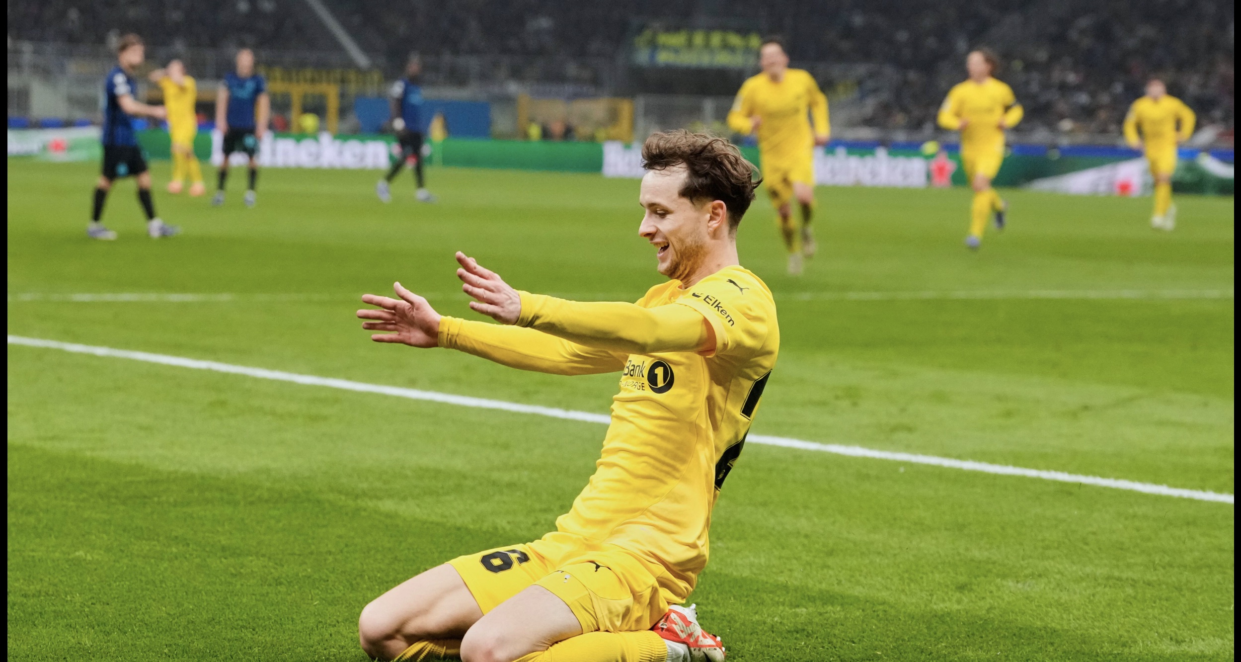 Norwegia pembunuh raksasa rayakan kejutan Liga Champions atas Inter. 