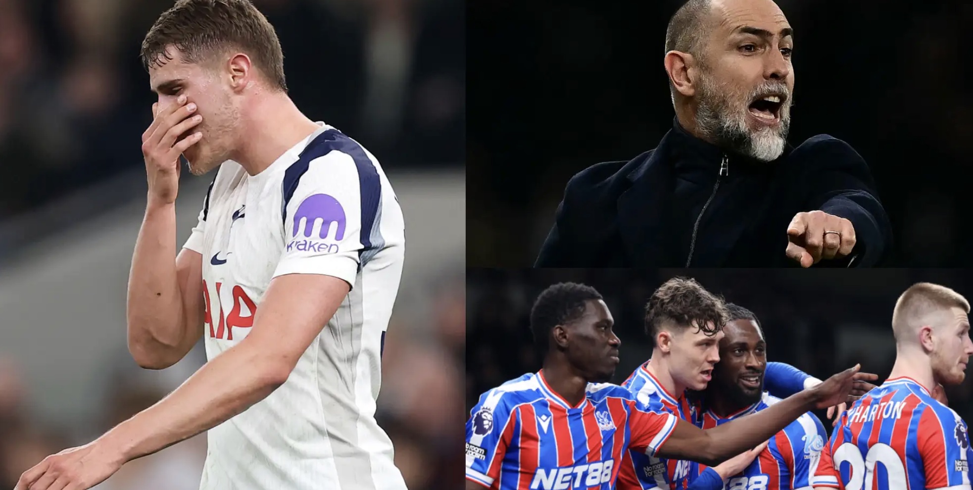 Penilaian pemain Tottenham vs Crystal Palace.