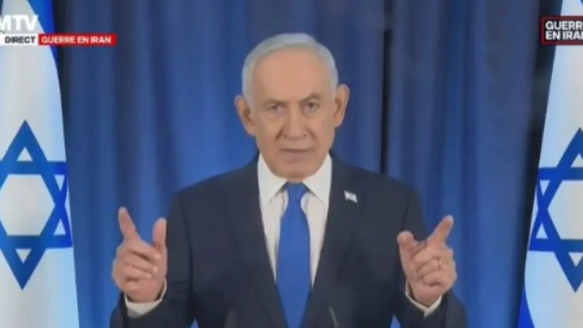 Viral Jari Netanyahu Jadi Sorotan dalam Video Terbarunya, Warganet Tuding Al (tangkapan layar
X)
