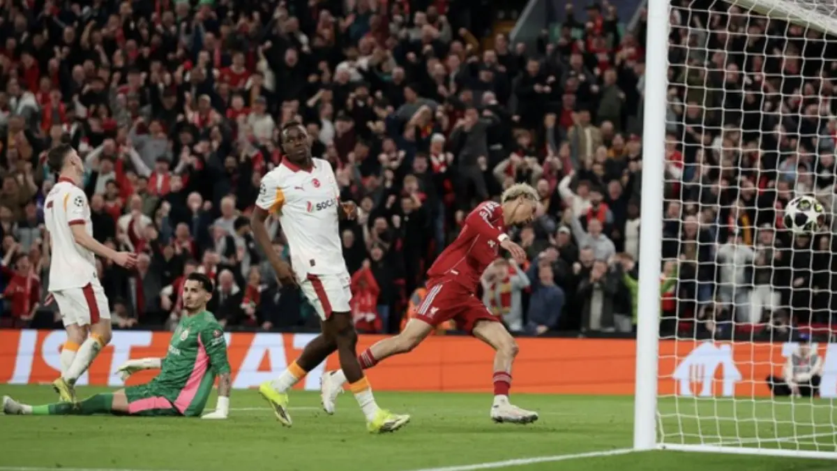 Liverpool menang 4-0 atas Galatasaray dan lolos ke perempatfinal Liga Champions 2025/2026. (REUTERS/Phil Noble)