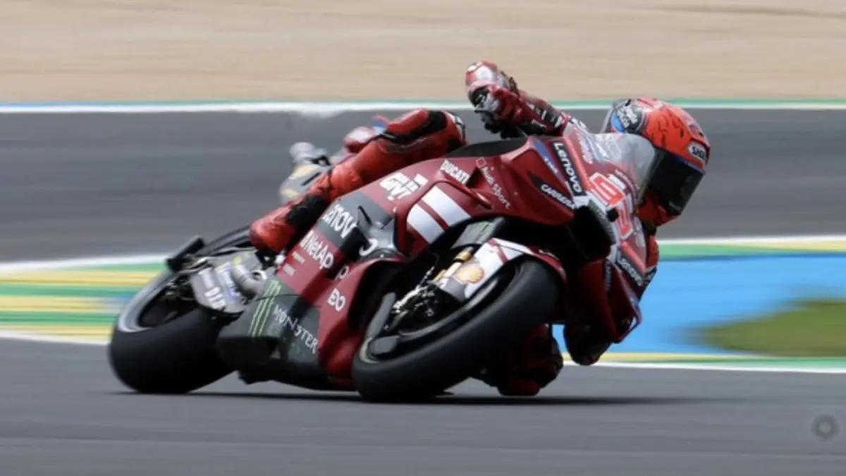 Marc Marquez jadi yang terbaik di sesi sprint race MotoGP Brasil. (REUTERS/Adriano Machado)