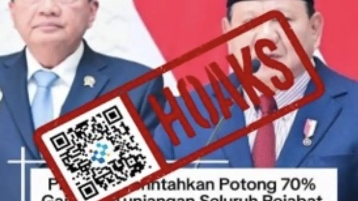 [HOAKS] Presiden Prabowo Potong dan Alihkan Gaji Pejabat untuk Program MBG.