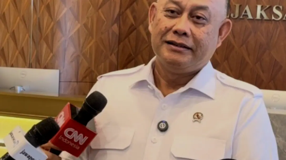 Kepala Badan Gizi Nasional (BGN) Dadan Hindayana di Gedung Kejagung, Jakarta, Selasa (17/3/2026). (KOMPAS.com/NICHOLAS RYAN ADITYA)