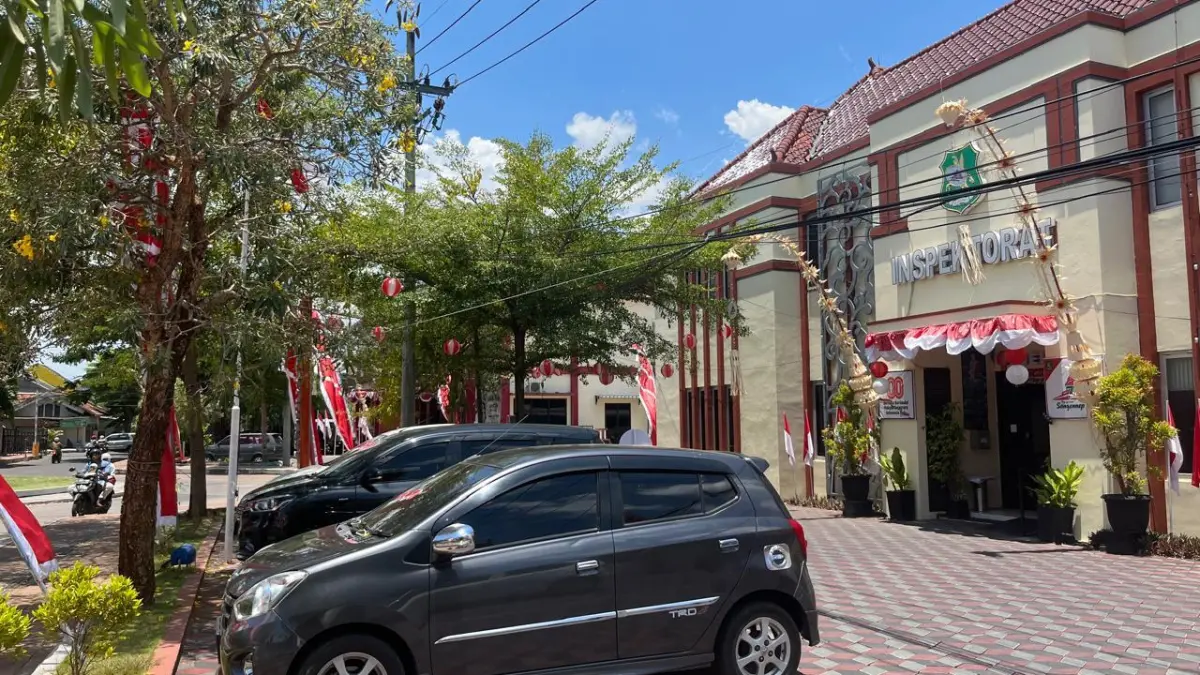LENGANG: Keberadaan kantor Inspektorat Sumenep yang berlokasi di Desa Kolor, Kecamatan Kota, Selasa (3/2).&nbsp;MOH. IQBAL/JPRM
