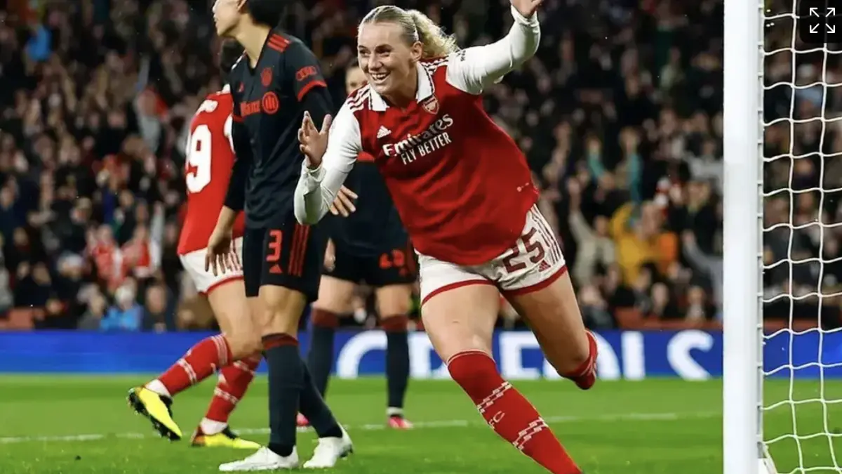 Arsenal Women lolos ke semifinal Liga Champions Wanita. /Reuters/Andrew Boyers