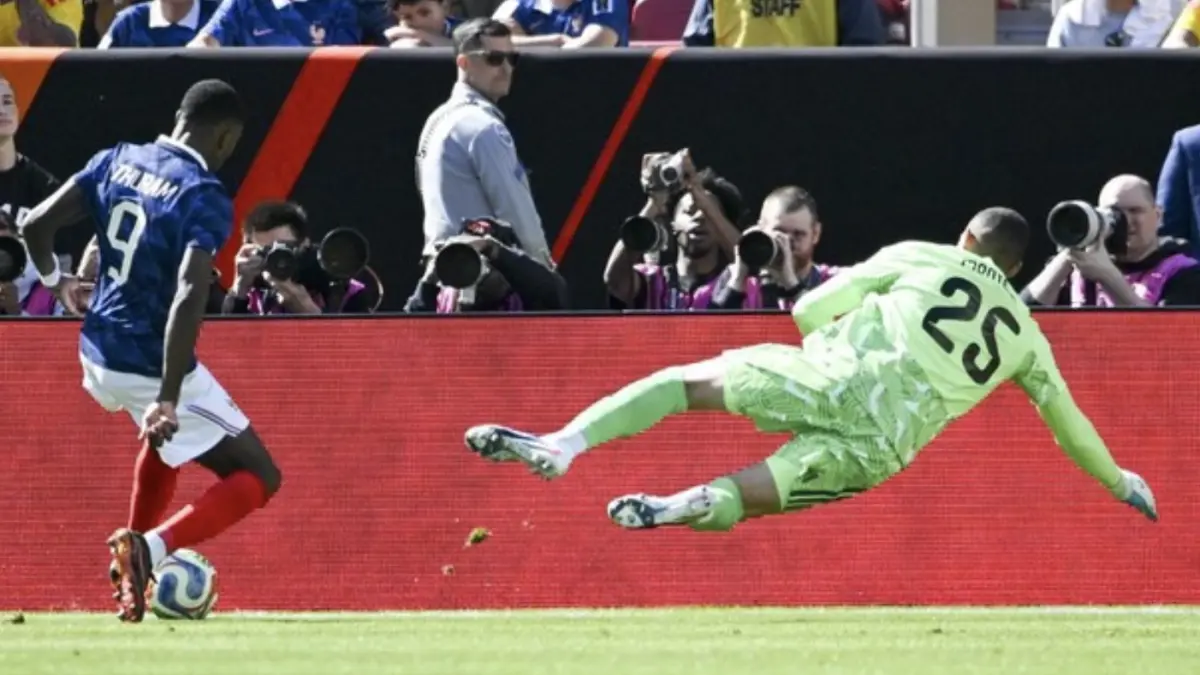 Prancis mengalahkan Kolombia dalam laga FIFA Matchday. (IMAGN IMAGES via Reuters Connect/Tommy Gilligan)