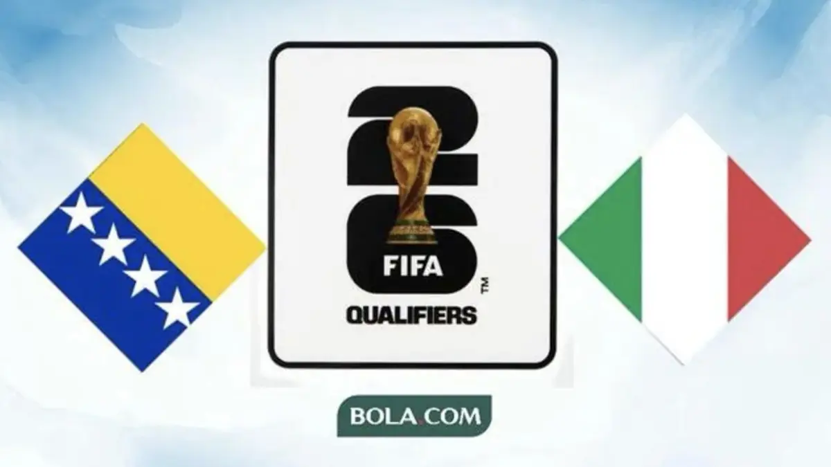 Bosnia-Herzegovina vs Italia di Playoff Piala Dunia 2026. ([Bola.com/Wiwig/
(https://www.google.com/search?q=https://Bola.com/Wiwig) Prayugi/Benediktus Gerendo
Pradigdo)