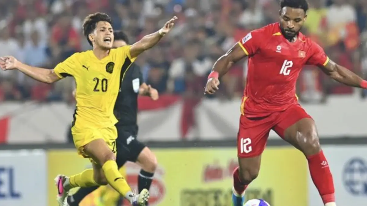 Suasana pertandingan antara Vietnam Vs Malaysia dalam laga terakhir Kualifiaksi Piala Asia 2027
yang berlangsung di Stadion Thien Truong, Selasa (31/3/2026).