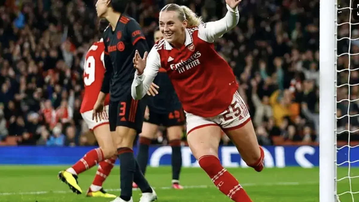 Arsenal Women lolos ke semifinal Liga Champions Wanita. /Reuters/Andrew Boyers