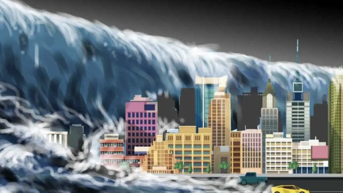 Ilustrasi tsunami (Edi Wahyono/detikcom).