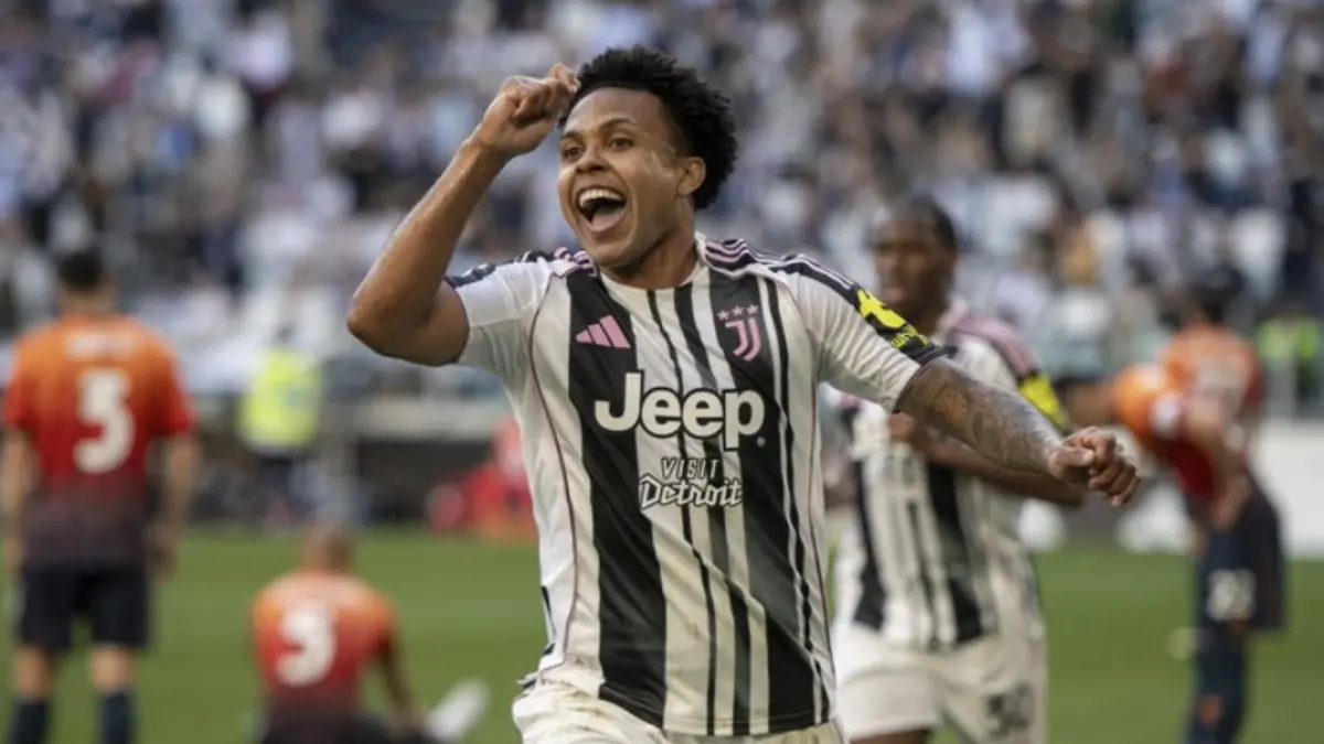 Perayaan gol Weston McKennie. (Foto: Juventus FC via Getty Images/Alberto Gandolfo - Juventus)