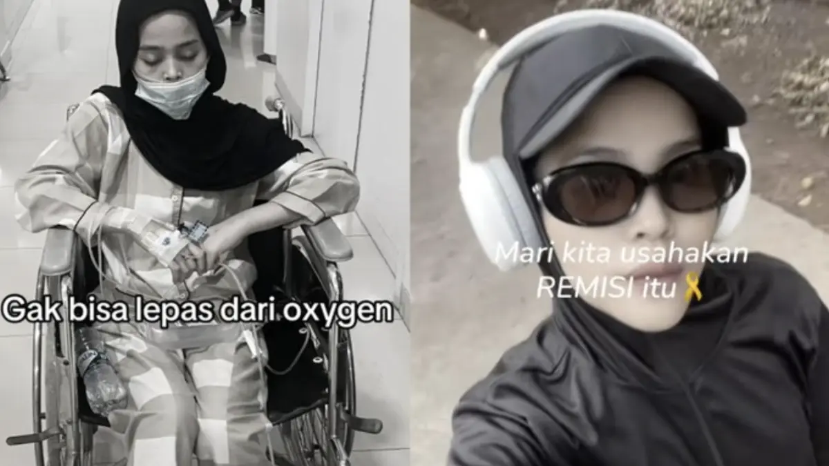 Perempuan idap kanker payudara di usia muda. (Foto: TikTok @rizkimulyani2 dengan izin yang bersangkutan)
