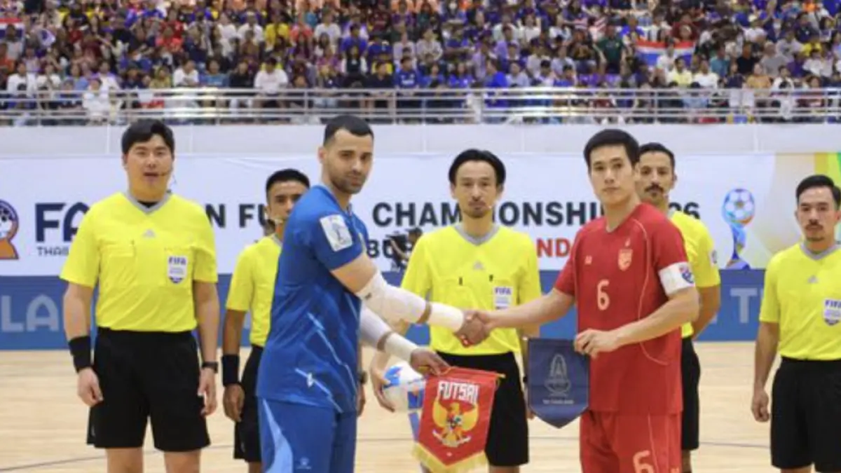 Timnas Futsal Indonesia saat melawan Thailand di final Piala AFF Futsal 2026 di Nonthaburi Sports Complex
Gymnasium, Thailand, Minggu (12/04/2026) malam WIB. (Dok. FFI)