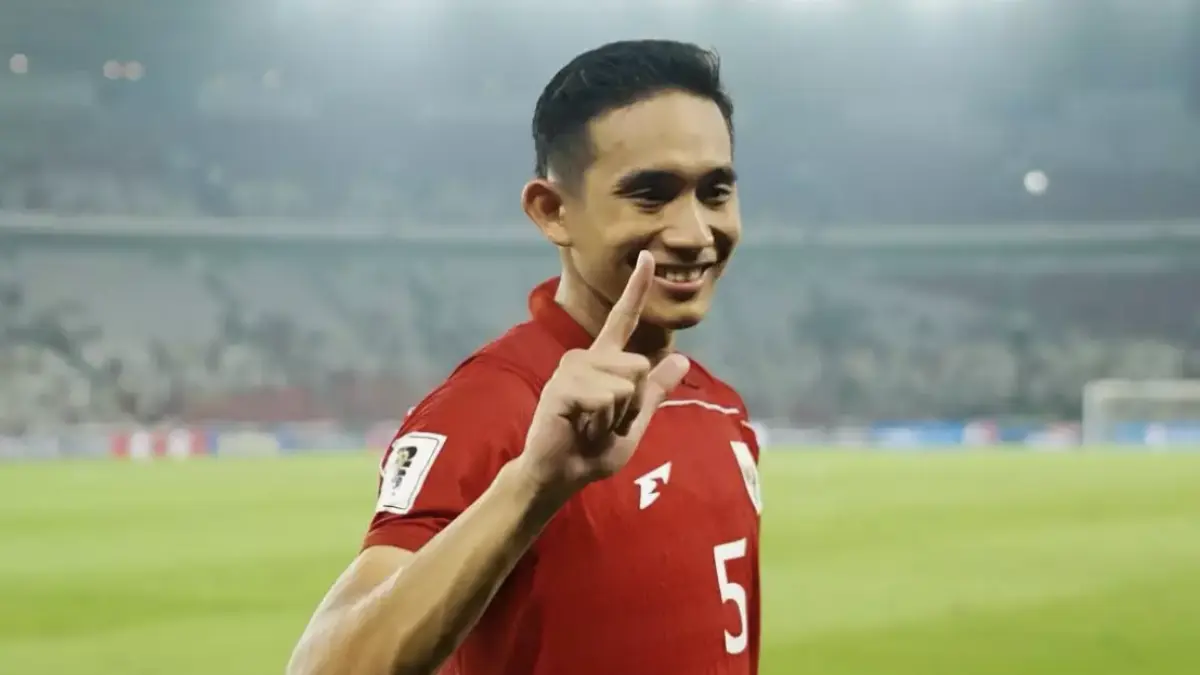 Pemain Timnas Indonesia, Rizky Ridho. (Sumber tvOnenews.com - Taufik Hidayat)