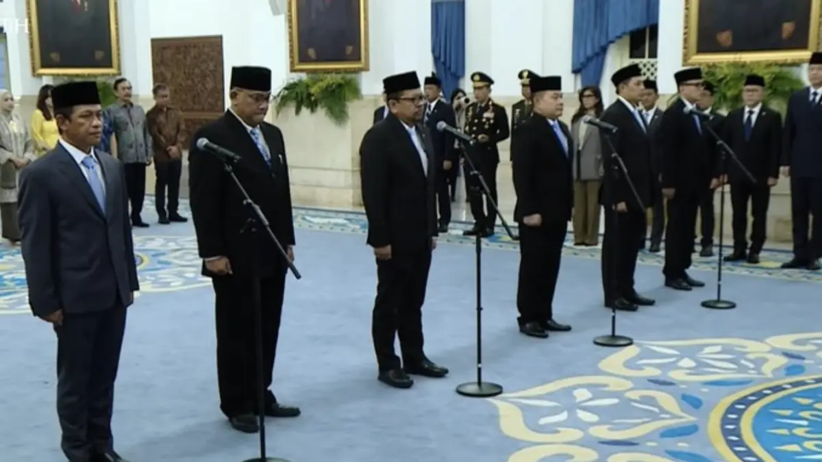 Pelantikan di Istana (Dok. YouTube Setpres)