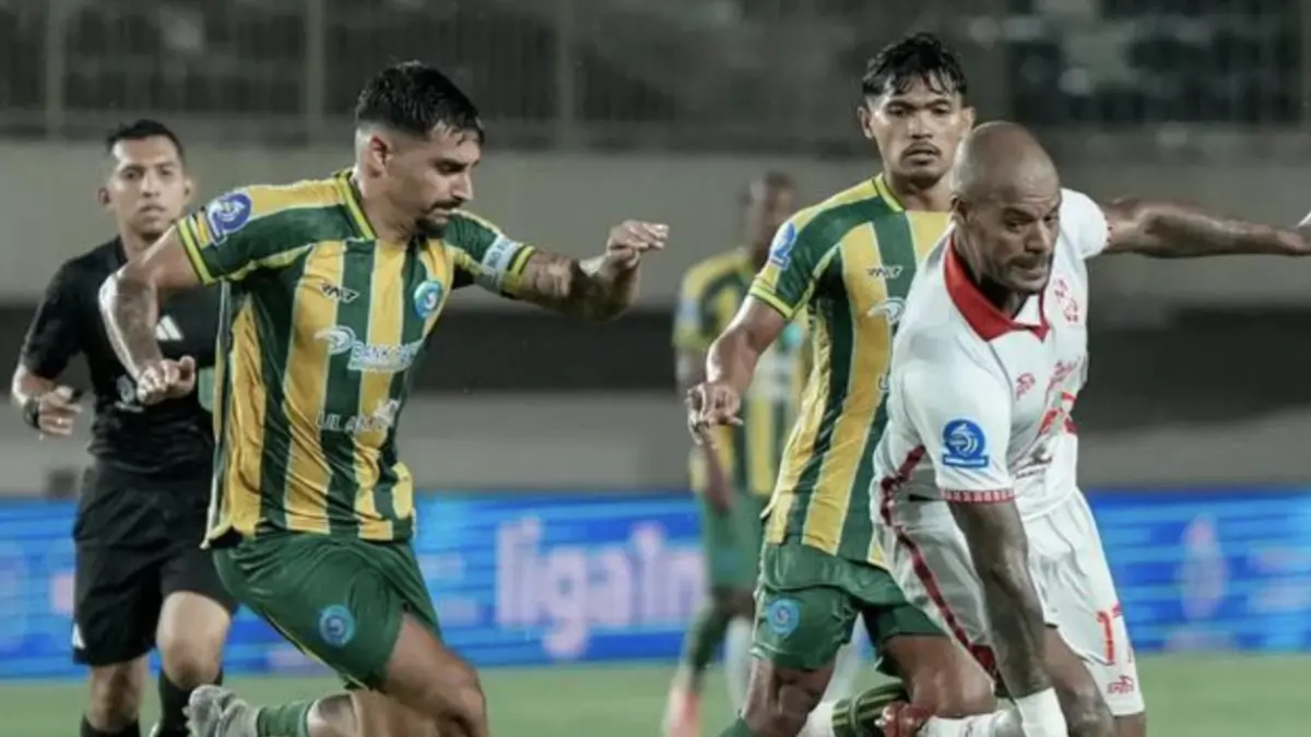 Malut United memetik kemenangan tujuh gol tanpa balas atas PSBS Biak pada laga pekan ke-30 BRI Super
League musim ini di Stadion Maguwoharjo, Sleman, Selasa (28/04/2026) malam WIB. (dok. Malut United)