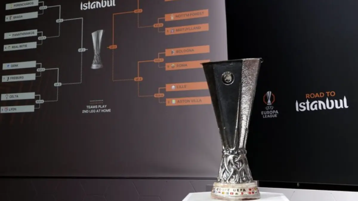 Hasil semifinal leg pertama Liga Europa. (Foto: Pierre Albouy/REUTERS)