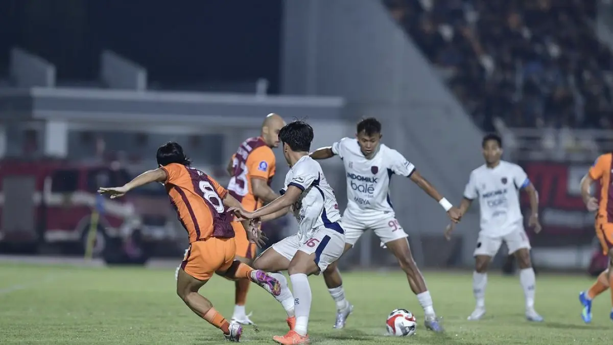 Pertandingan Borneo FC vs Persita Tangerang. (Dok. Persita)