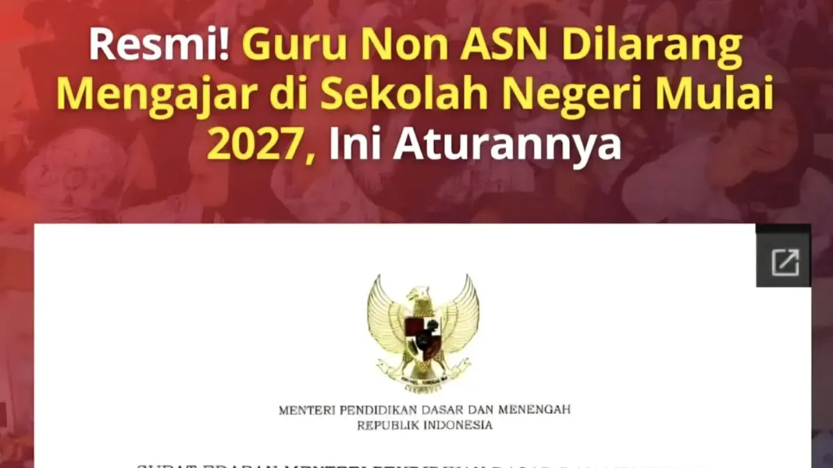Tangkapan layar-Akun Instagram @ogankomeringilir.info memuat informasi terkait keberlanjutan
masa kerja guru non-ASN pada tahun 2027 yang diunggah pada Minggu (3/4/2026). (ANTARA/Hana
Dewi Kinarina Kaban)