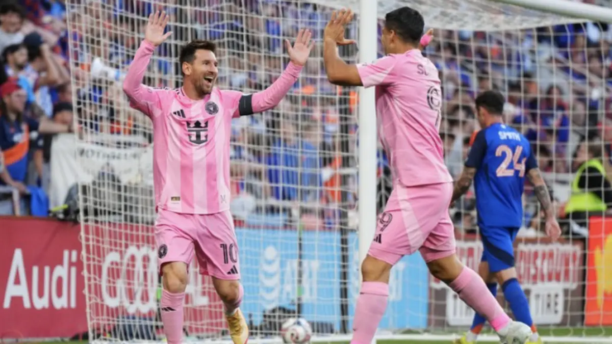 Lionel Messi menginspirasi kemenangan comeback Inter Miami 5-3 di markas Cincinnati FC. (Foto: Getty Images/Jeff Dean)