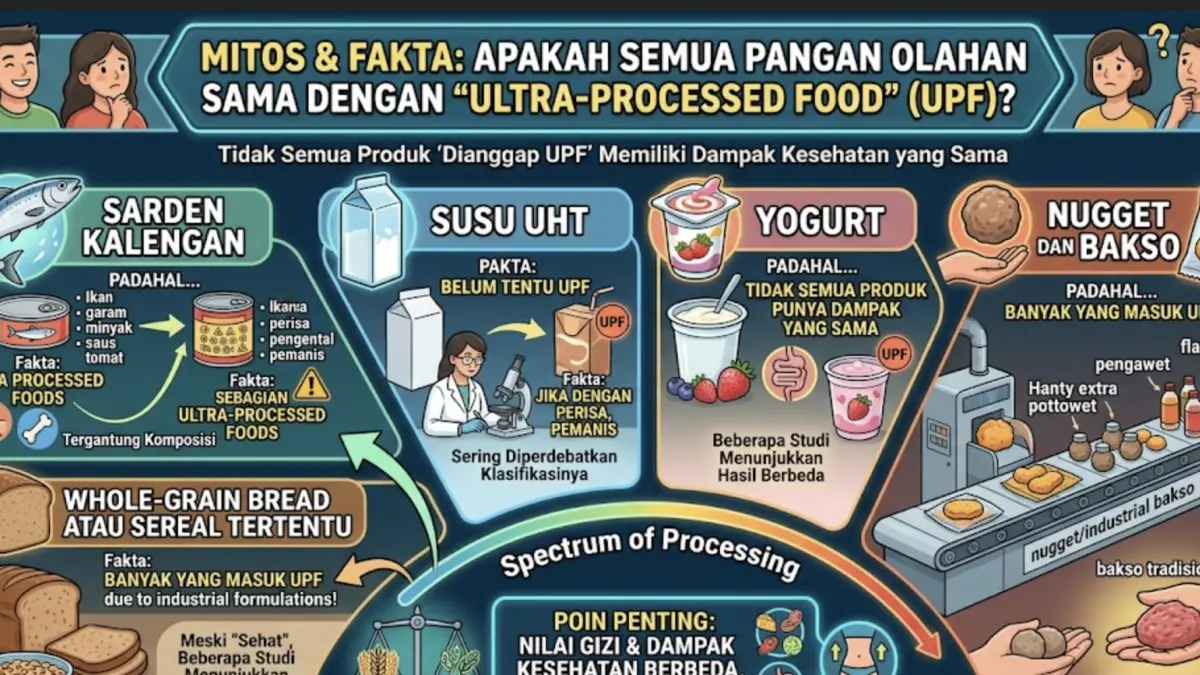 Daftar Makanan yang Sering Disebut UPF, Ini Fakta Gizi dan Penjelasannya