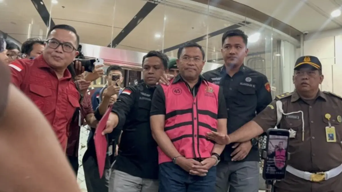Eks Waka BGN Sony Sonjaya ditahan Kejagung. (Rumondang/detikcom)