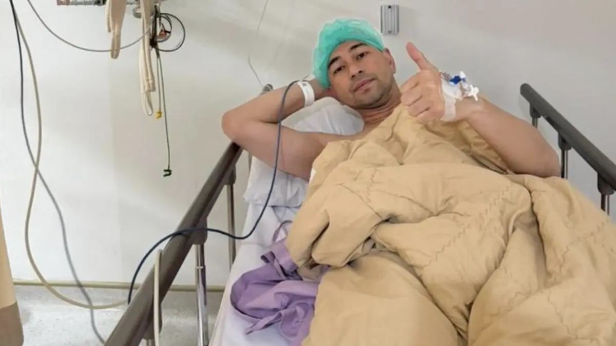 Raffi Ahmad usai menjalani operasi (Foto: Instagram @raffinagita1717)