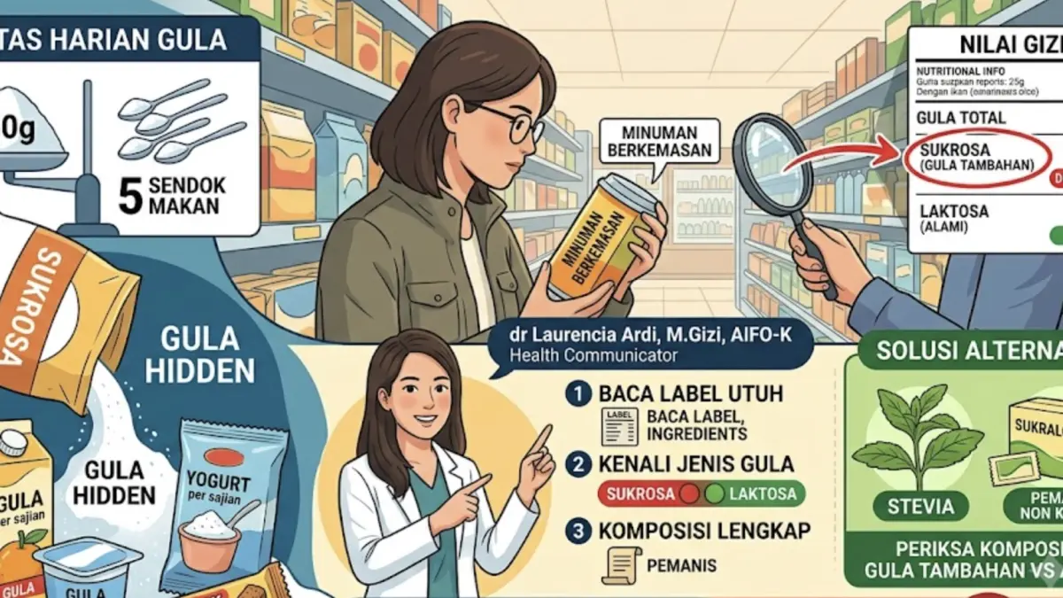 Ilustrasi - Waspada Gula Tersembunyi! Begini Cara Mengenali Hidden Sugar pada Makanan dan Minuman Kemasan