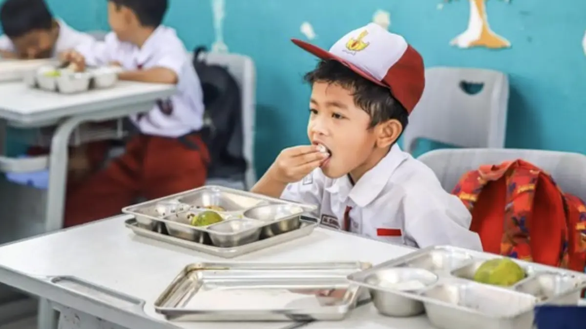 Program Makan Bergizi Gratis (MBG). (Foto: Pradita Utama/detikFoto)