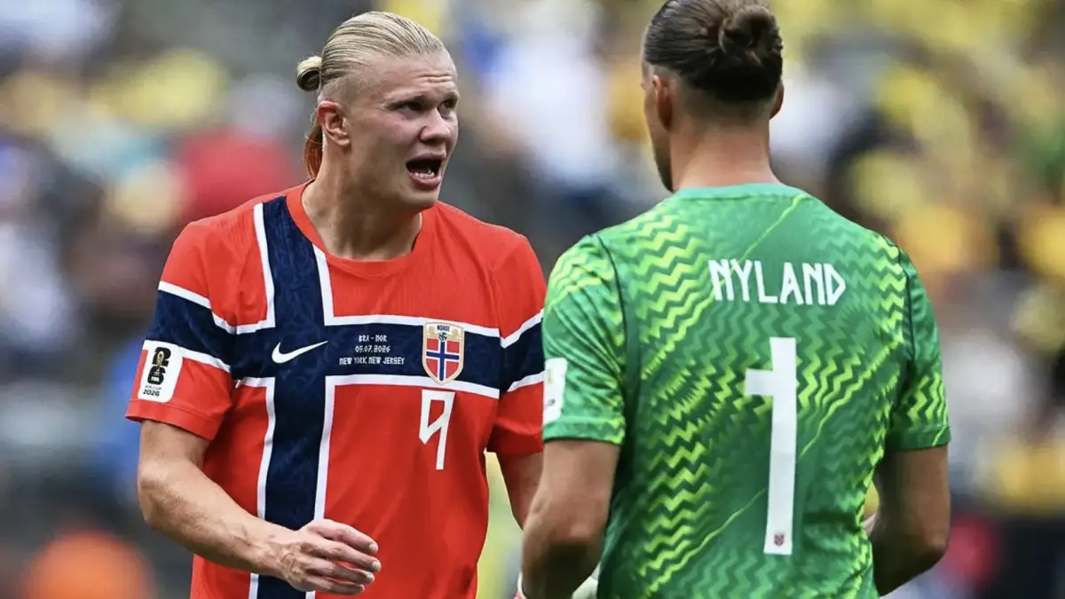 Haaland Jadi Sorotan Dunia setelah Antar Norwegia Singkirkan Brasil. (Getty Images)