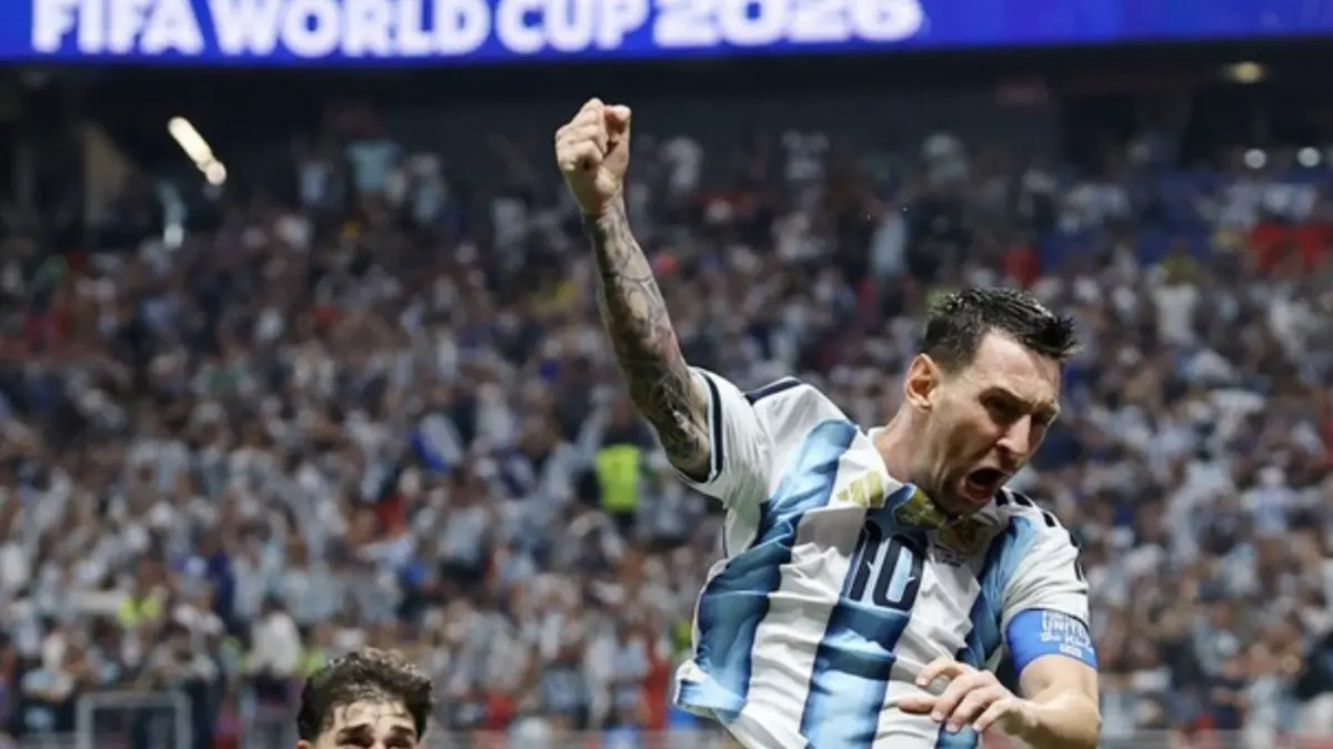 Argentina lolos ke perempat final Piala Dunia 2026. (REUTERS/Carlos Barria) |