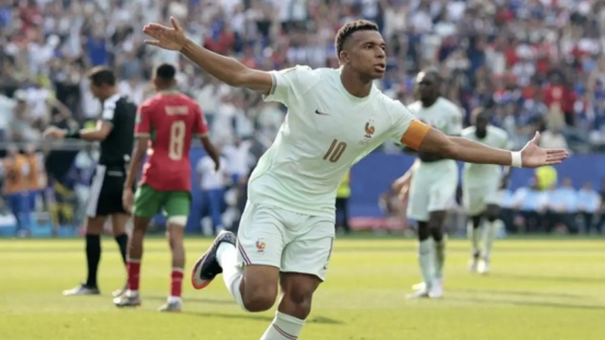 Prancis Melaju ke Semifinal Piala Dunia 2026 Usai Kalahkan Maroko Lewat Gol Mbappe dan Dembele. (REUTERS/Brian Snyder)|