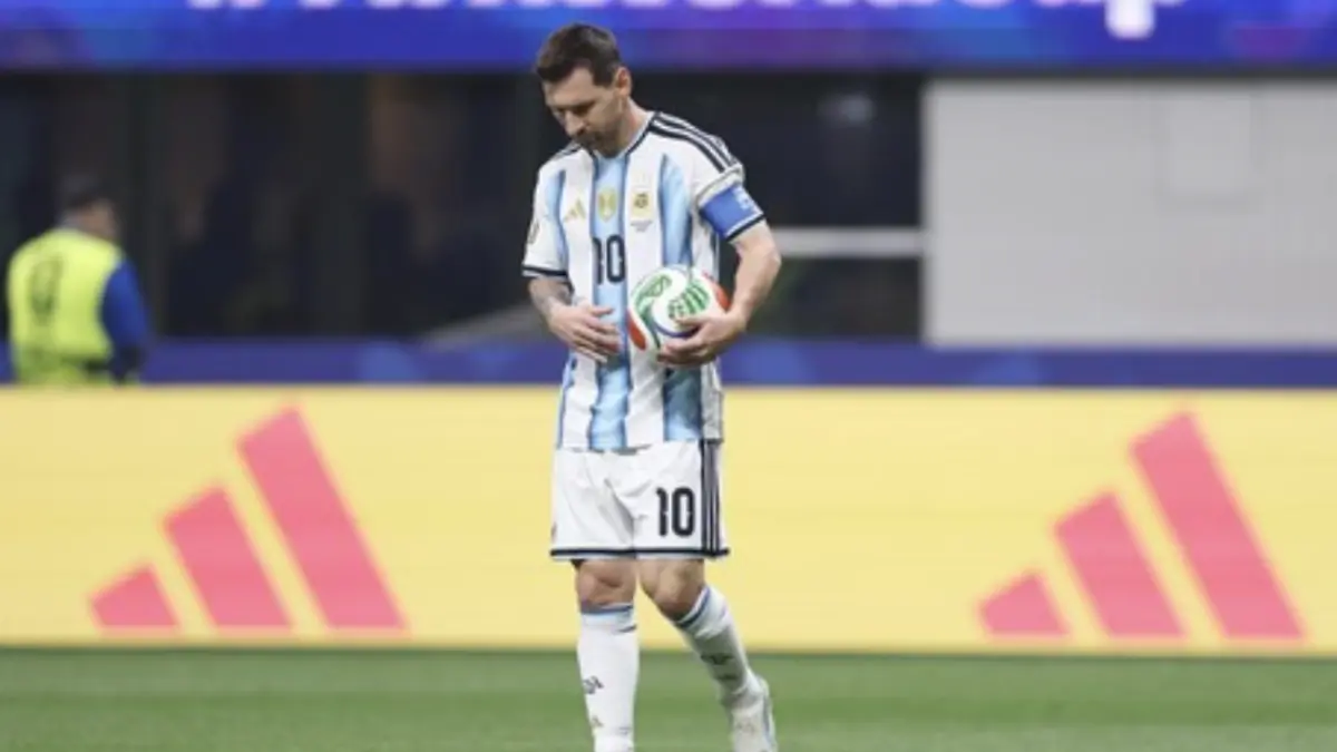 Foto: Lionel Messi, kapten Timnas Argentina. (Buda Mendes/Getty Images)