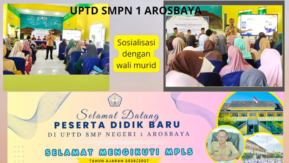 SIAP CETAK SISWA BERPRESTASI: Sederet kegiatan yang dilaksanakan UPTD SMPN 1 Arosbaya di hari pertama MPLS. UPTD SMPN 1 AROSBAYA