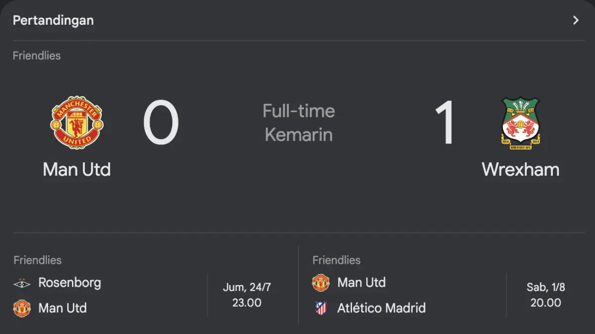 Man Utd vs Wrexham Trending di Indonesia, Debut Andrey Santos Jadi Sorotan. (Google)