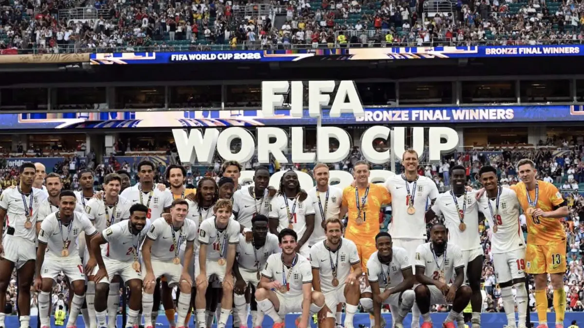 Prancis vs Inggris 4-6: The Three Lions Rebut Posisi Ketiga Piala Dunia 2026 lewat drama 10 gol. -Roberto Schmidt-AFP