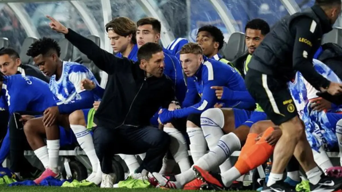 Momen Xabi Alonso di bench Chelsea dalam laga pramusim melawan Western Sydney
Wanderers. (Foto: Robbie Stephenson/PA Images via Getty Images)